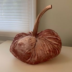 Handmade Velvet Pumpkin